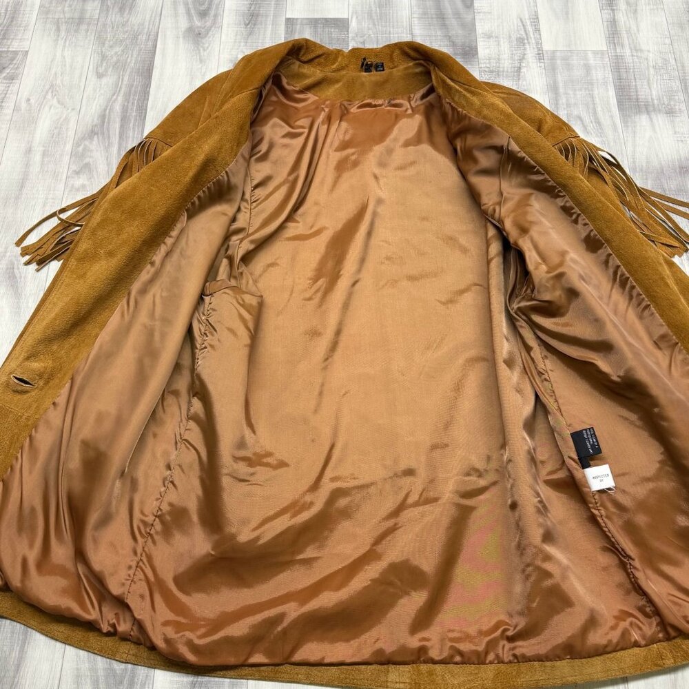 ✅Mens L VTG Speigel Catalog 70's Fringe Suede Jacket Western Blazer Cowboy Ranch - Picture 3 of 12